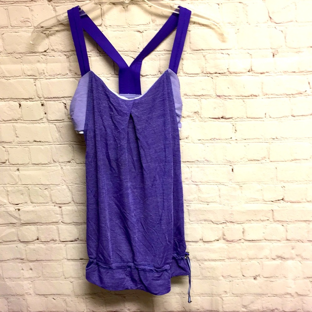 Lululemon running tank top built in bra